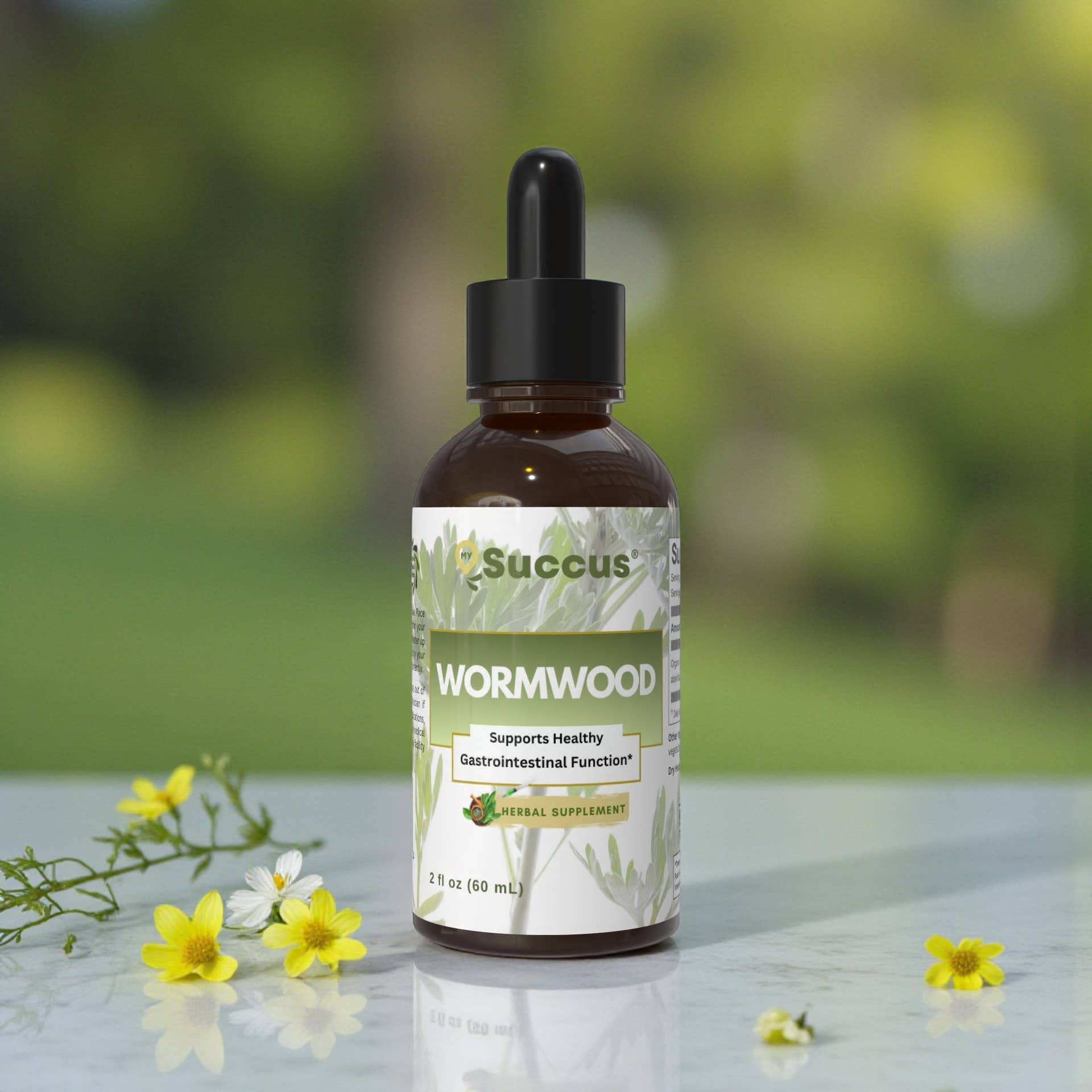 Wormwood Tincture (Alcohol-Free) | Digestive & Herbal Cleanse Support (1oz)