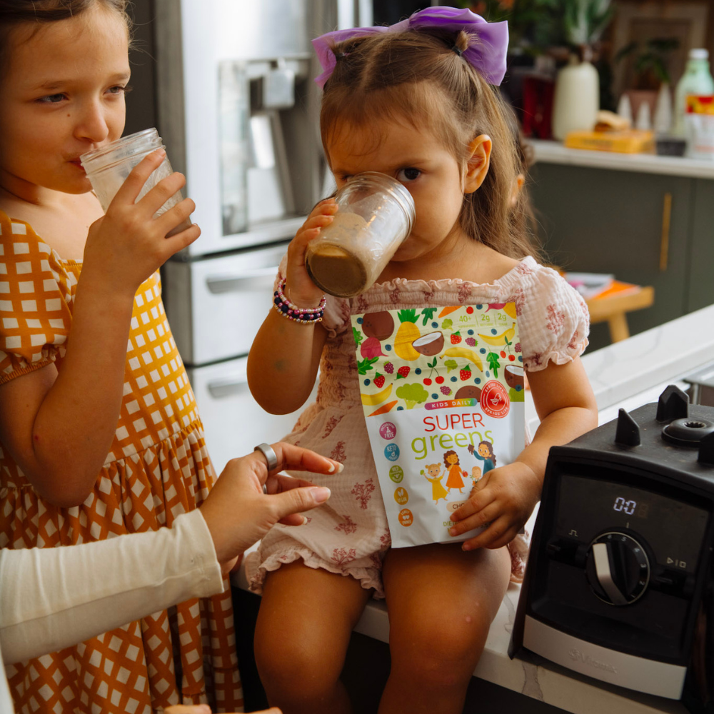 Kids Daily Super Greens Chocolate | 40+ Superfoods & Probiotics | 9.5 oz