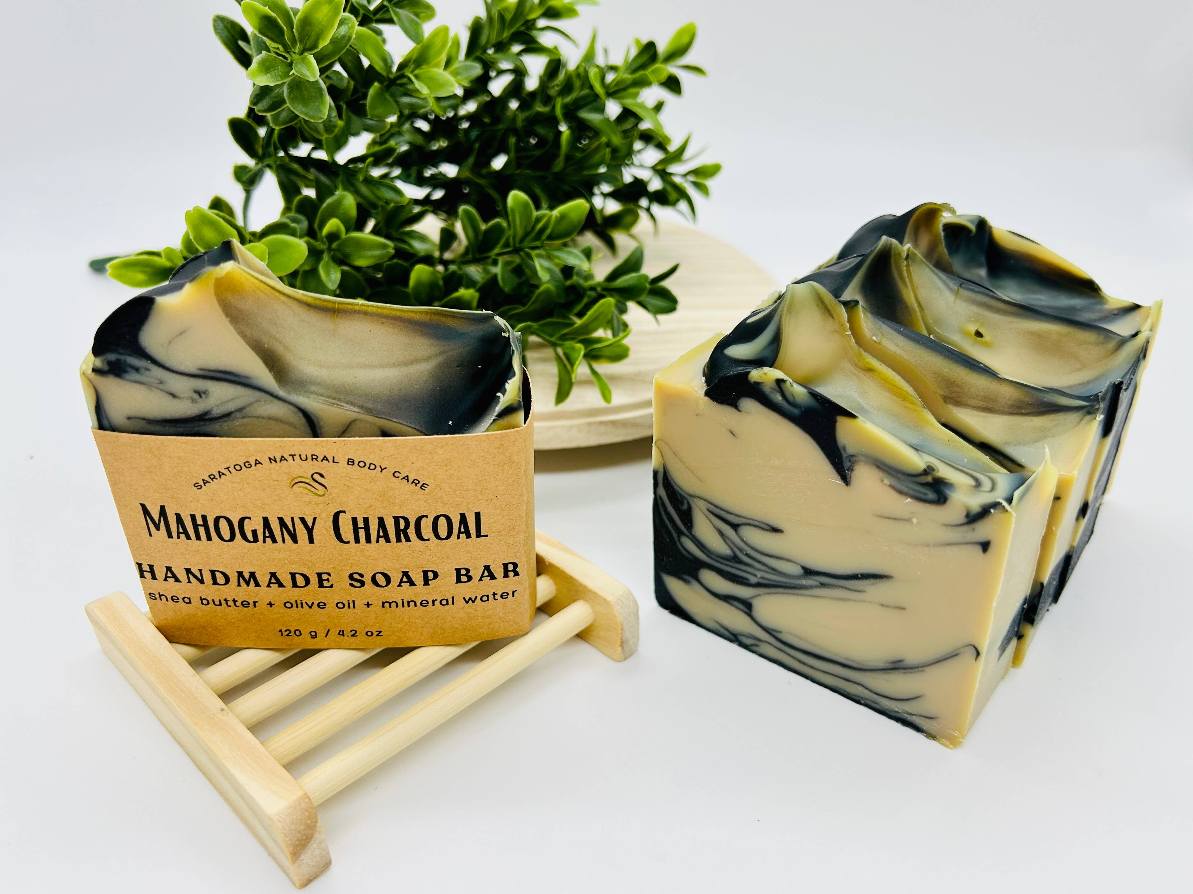 Mahogany Charcoal Handmade Soap Bar VEGAN