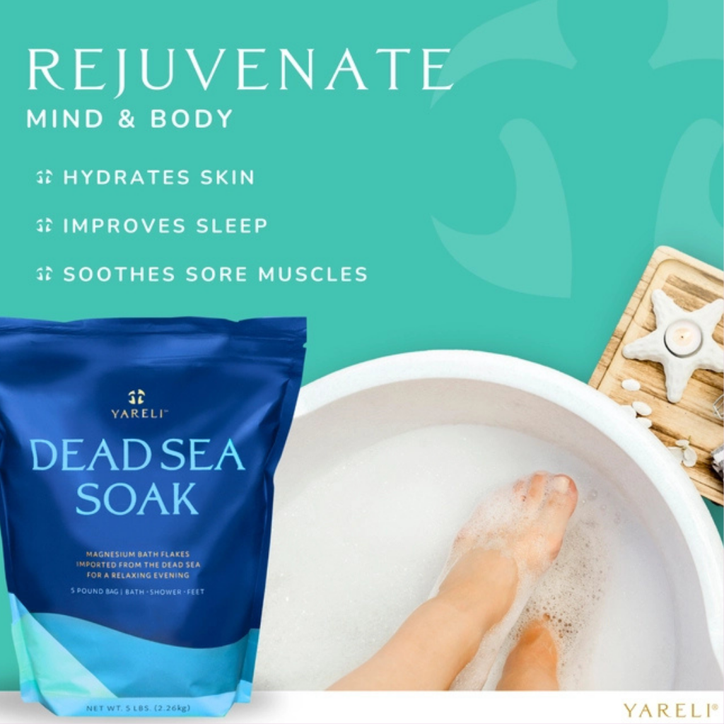Lavender Dead Sea Magnesium Bath Flakes – Relax & Restore | 5 lb