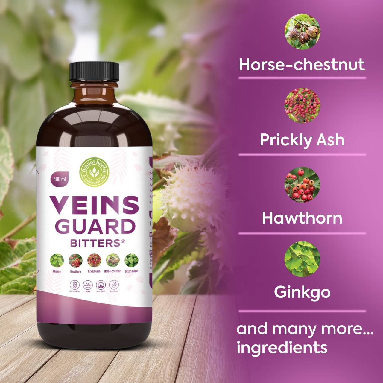Veins Guard Living Bitters| Swelling | Fluid Retention | Varicose Veins | Support Circulation