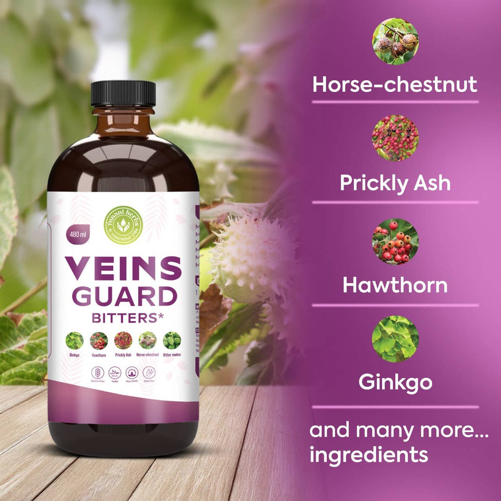 Veins Guard Living Bitters| Swelling | Fluid Retention | Varicose Veins | Support Circulation