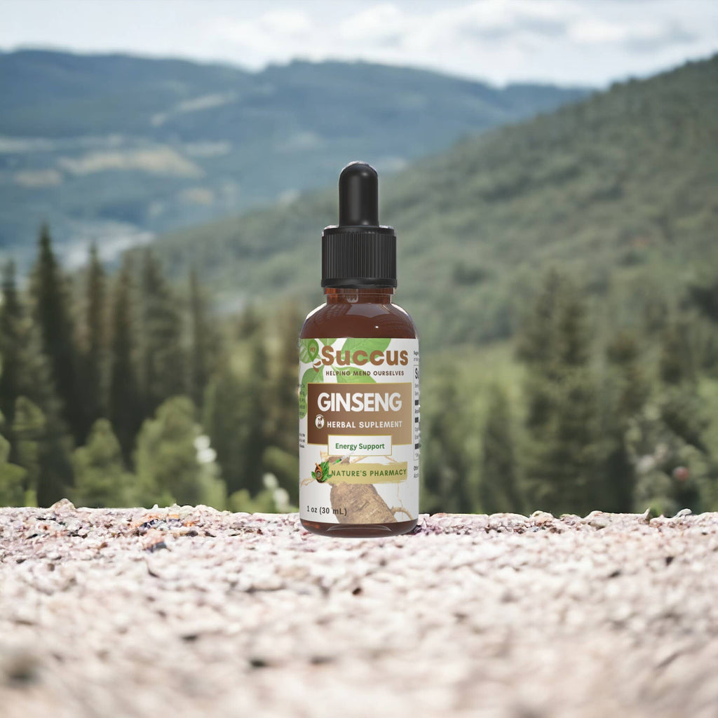 Ginseng Tincture - Supports Energy & Natural Vitality: Alcohol Free / 1 fl oz