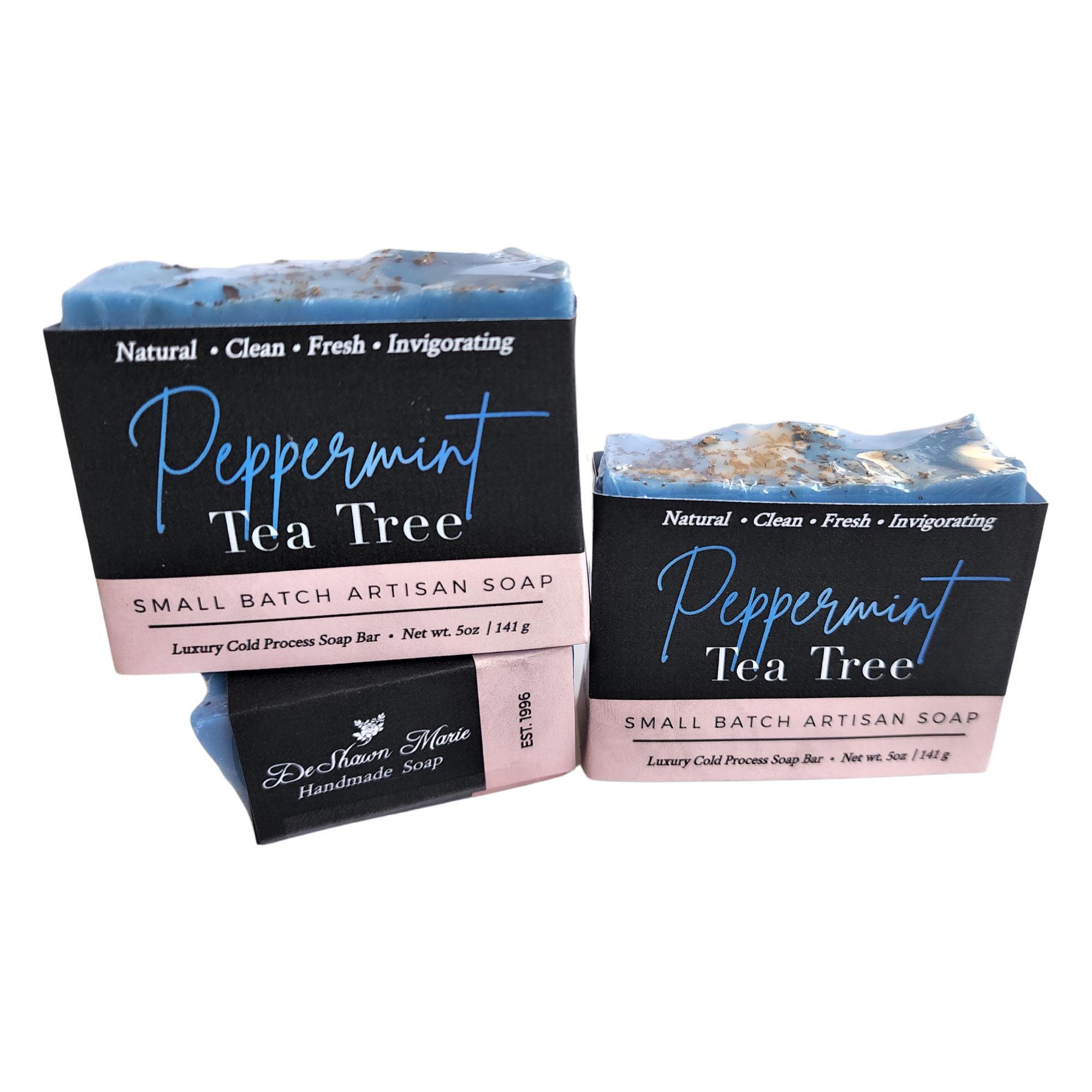 Peppermint Tea Tree Soap Bar | Acne, Odor & Deep Clean Detox