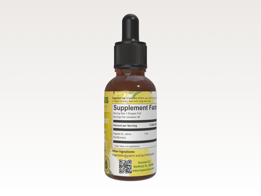 St. John's Wort Tincture - Nervous System (High Potency) : Alcohol Extract / 1 fl oz