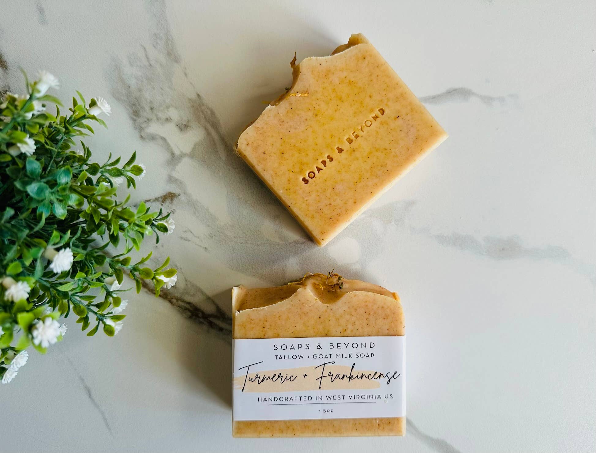 Tallow Turmeric Soap  Bar 100% natural 