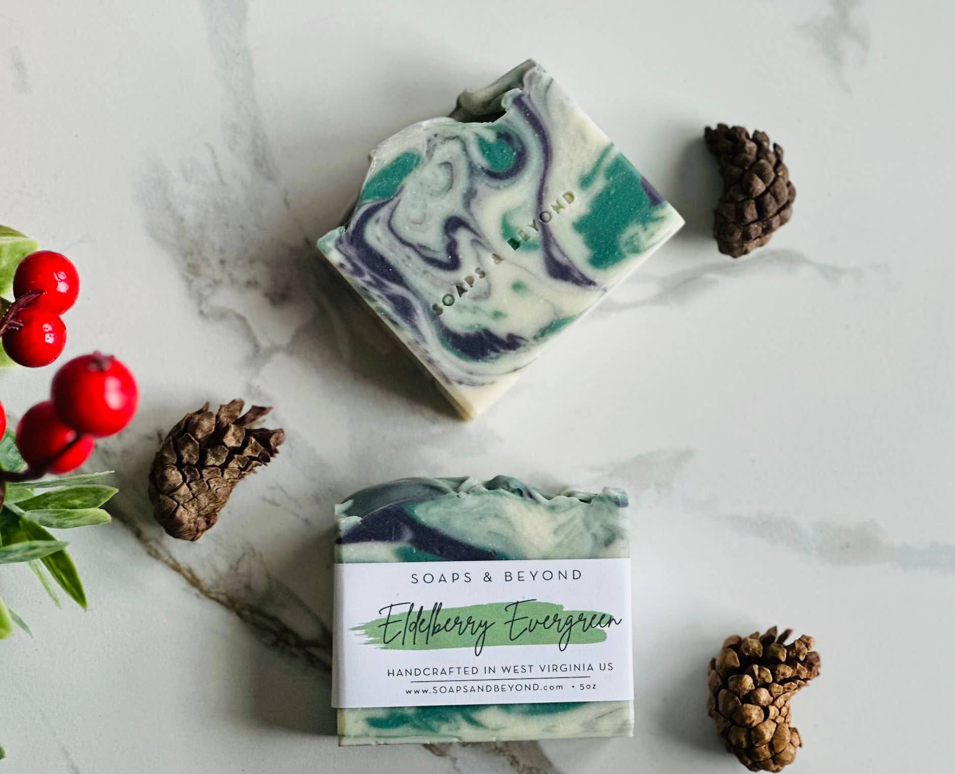 Elderberry Evergreen Soap Bar  (SEASONAL)