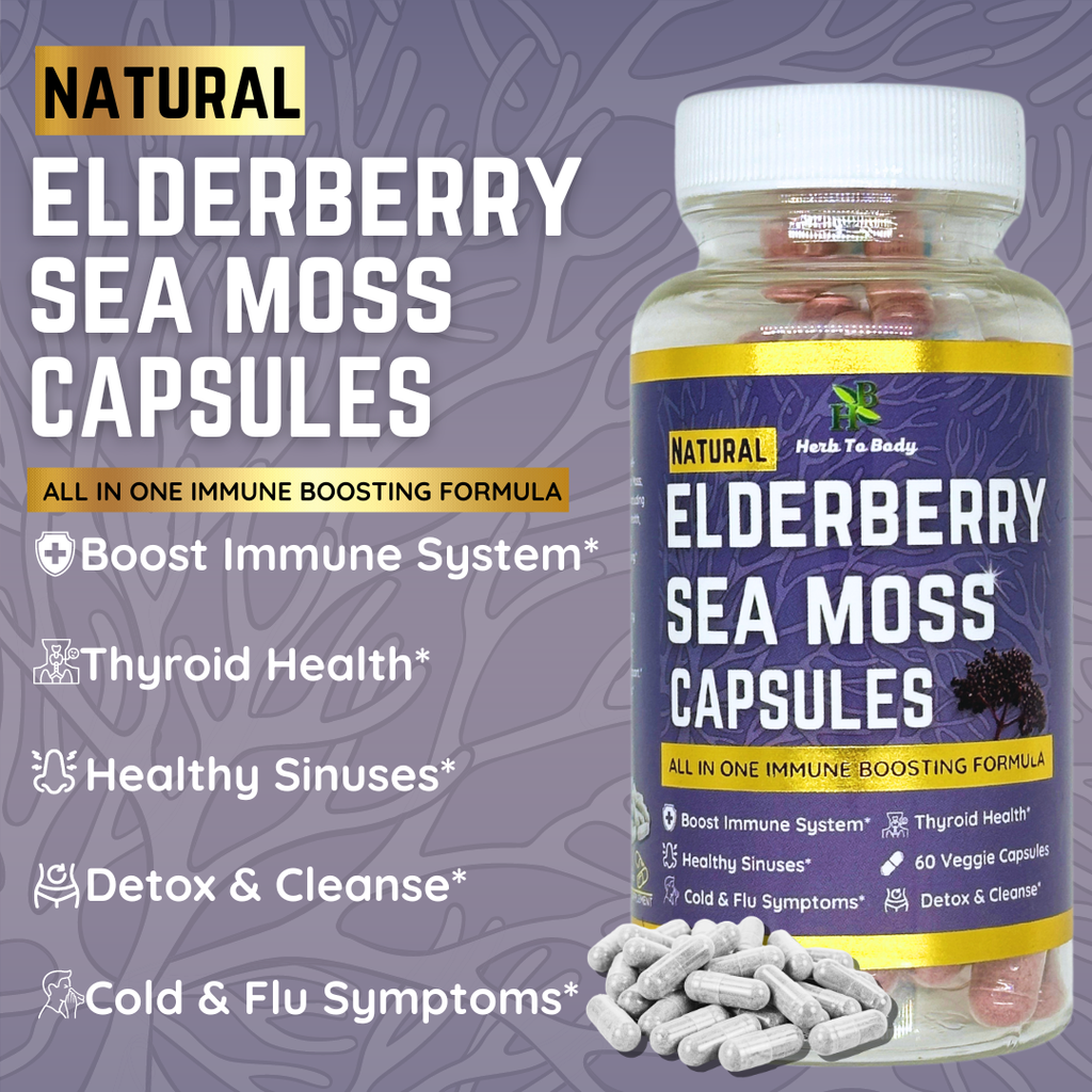 Elderberry Sea Moss Capsules (60 Capsules)