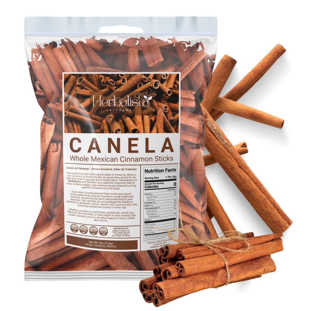 Cinnamon Sticks (Canela) – Veracruz, Mexico | 4 oz