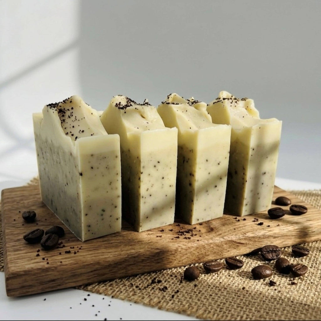 Creamy Mocha Coffee Soap Bar | Handmade Vegan Cold Process
