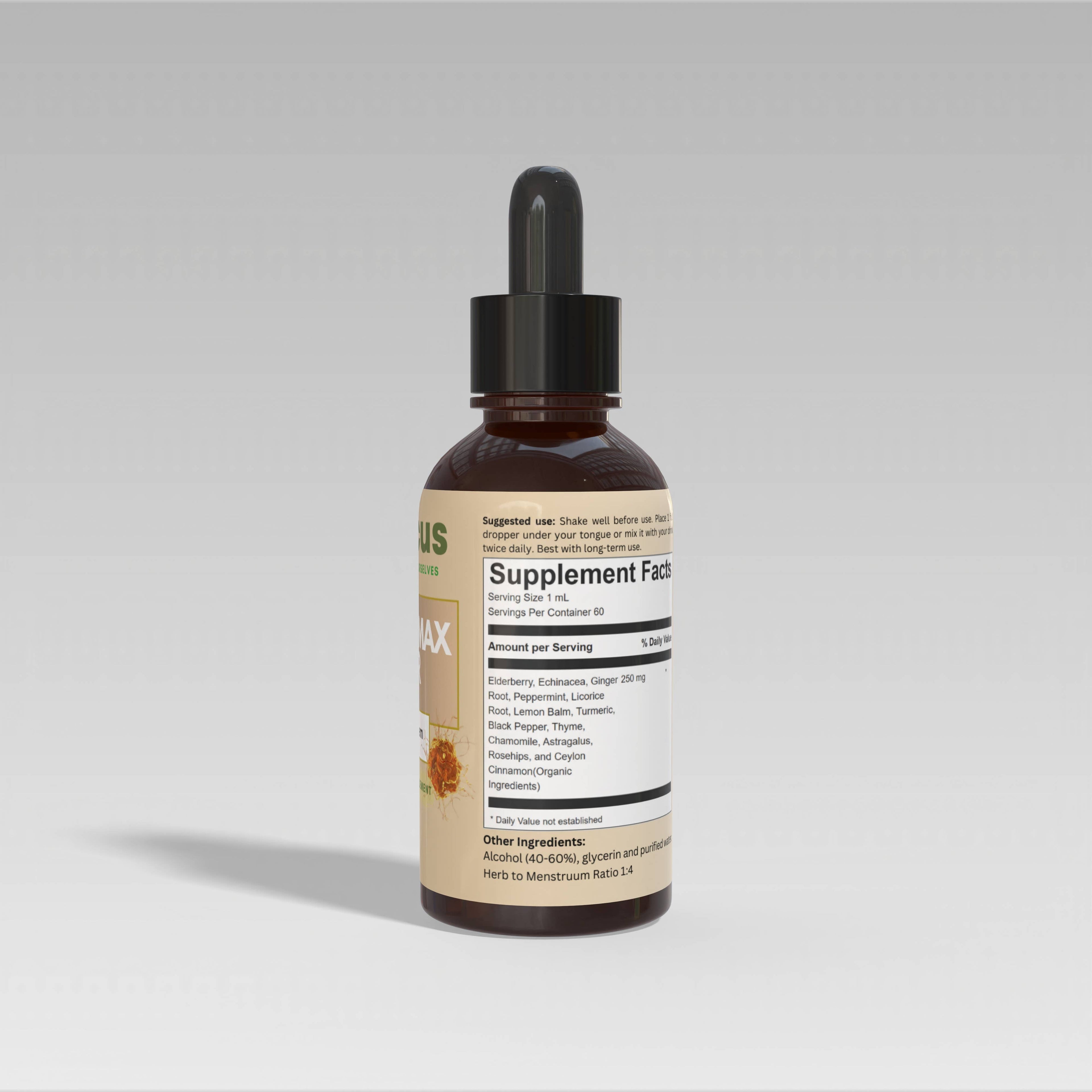 ImmunoMax Elixir - Maximum Immune Support: Alcohol Free / 1 oz