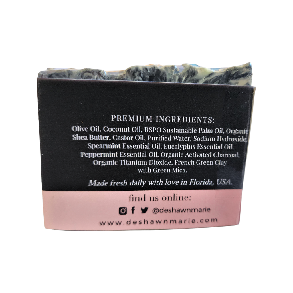 Charcoal Mint Soap Bar | Detox, Clarify & Refresh (5oz)