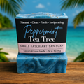 Peppermint Tea Tree Soap Bar | Acne, Odor & Deep Clean Detox