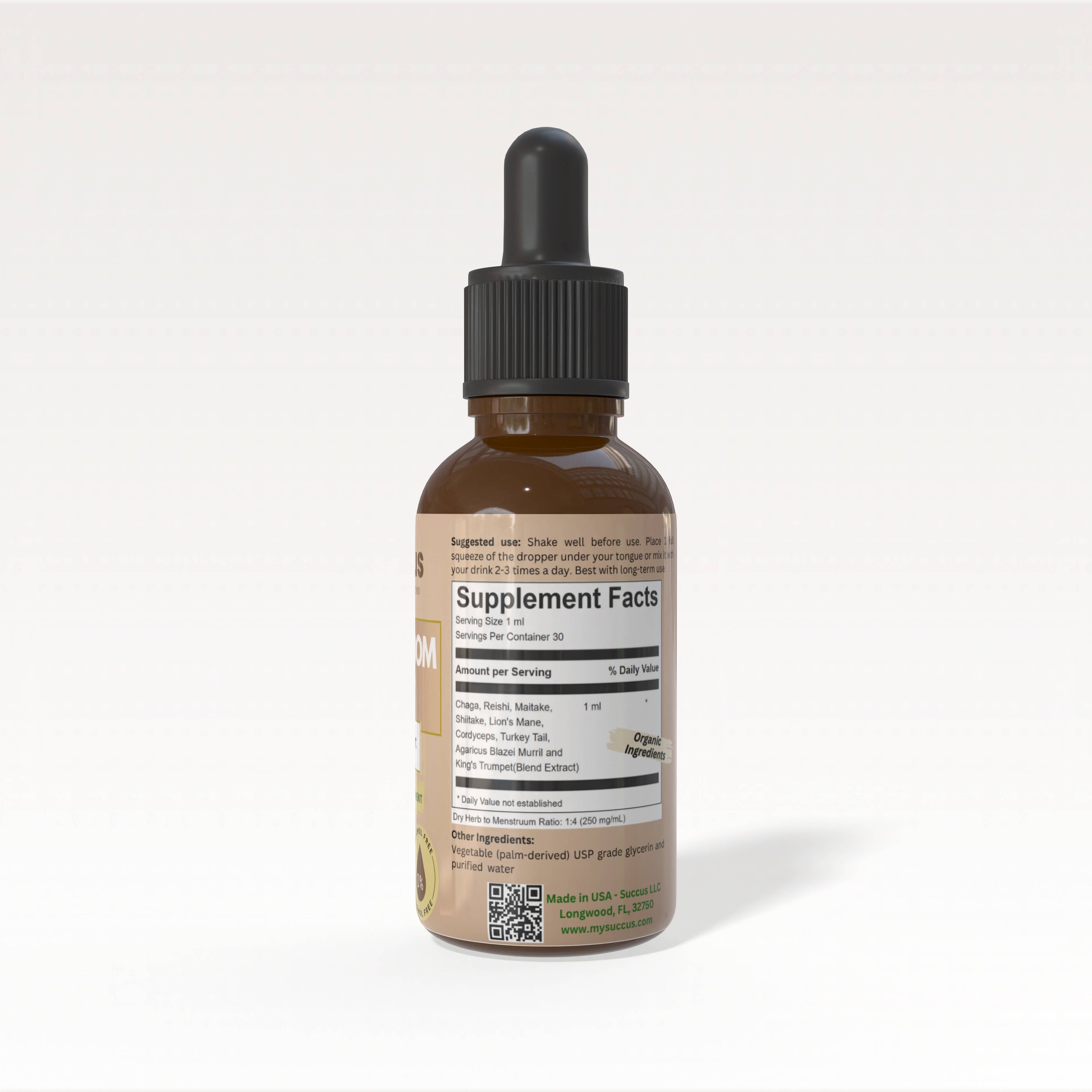 9 Mushroom Blend Extract - Vitality Support: Alcohol Free / 1 fl oz