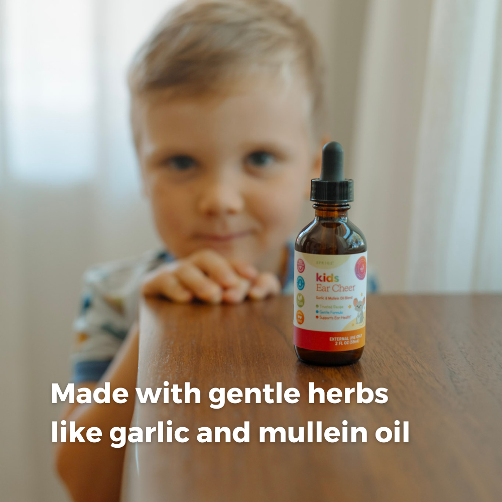 Kids Ear Cheer – Garlic & Mullein Herbal Ear Oil | 2 oz