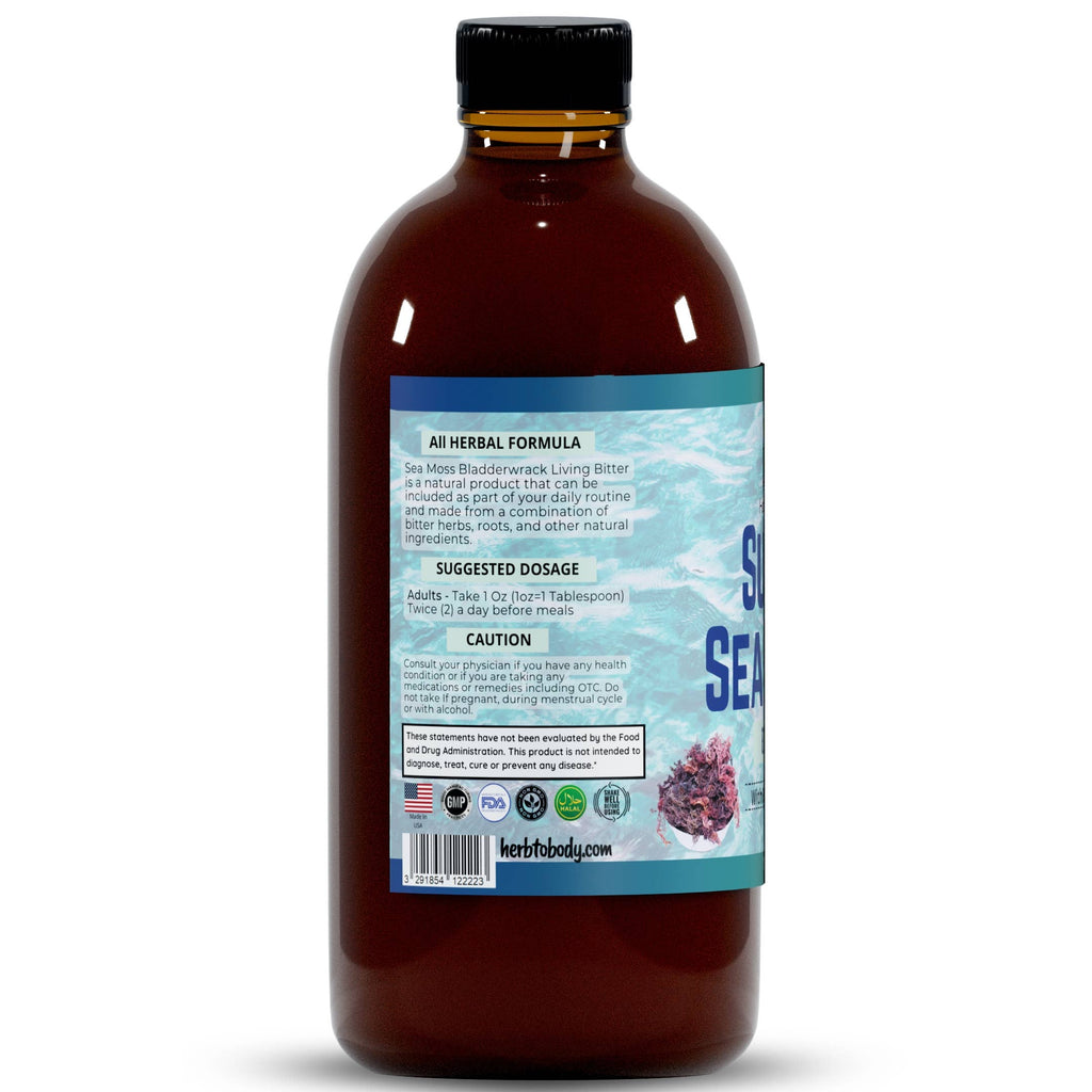 Super Sea Moss Bitter | 40+ Herbal Wellness Tonic with Irish Moss & Bladderwrack
