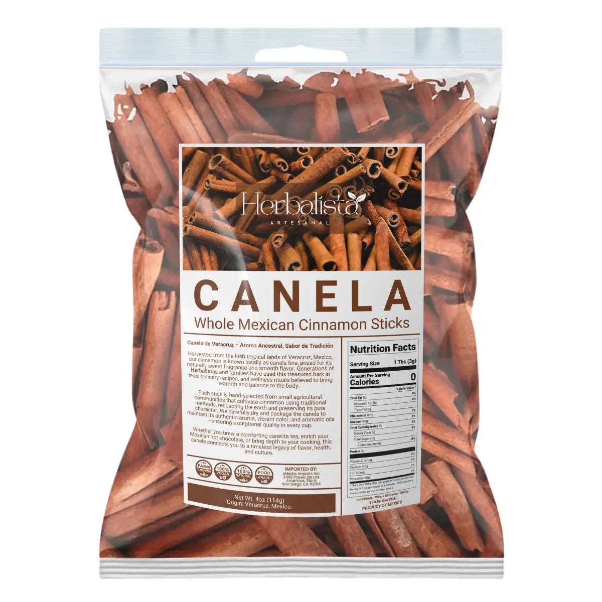 Cinnamon Sticks (Canela) – Veracruz, Mexico | 4 oz