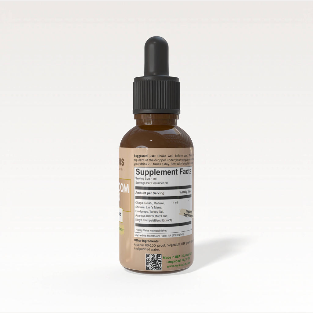 9 Mushroom Blend Extract - Vitality Support: Alcohol Free / 1 fl oz