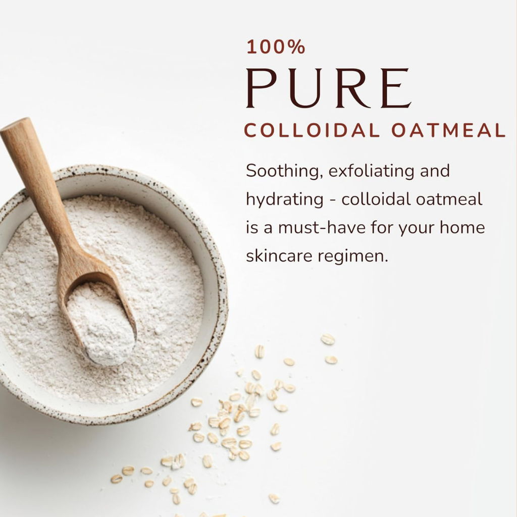100% Pure Colloidal Oatmeal Bath – Dry, Itchy & Sensitive Skin Relief | Unscented, 2 lb