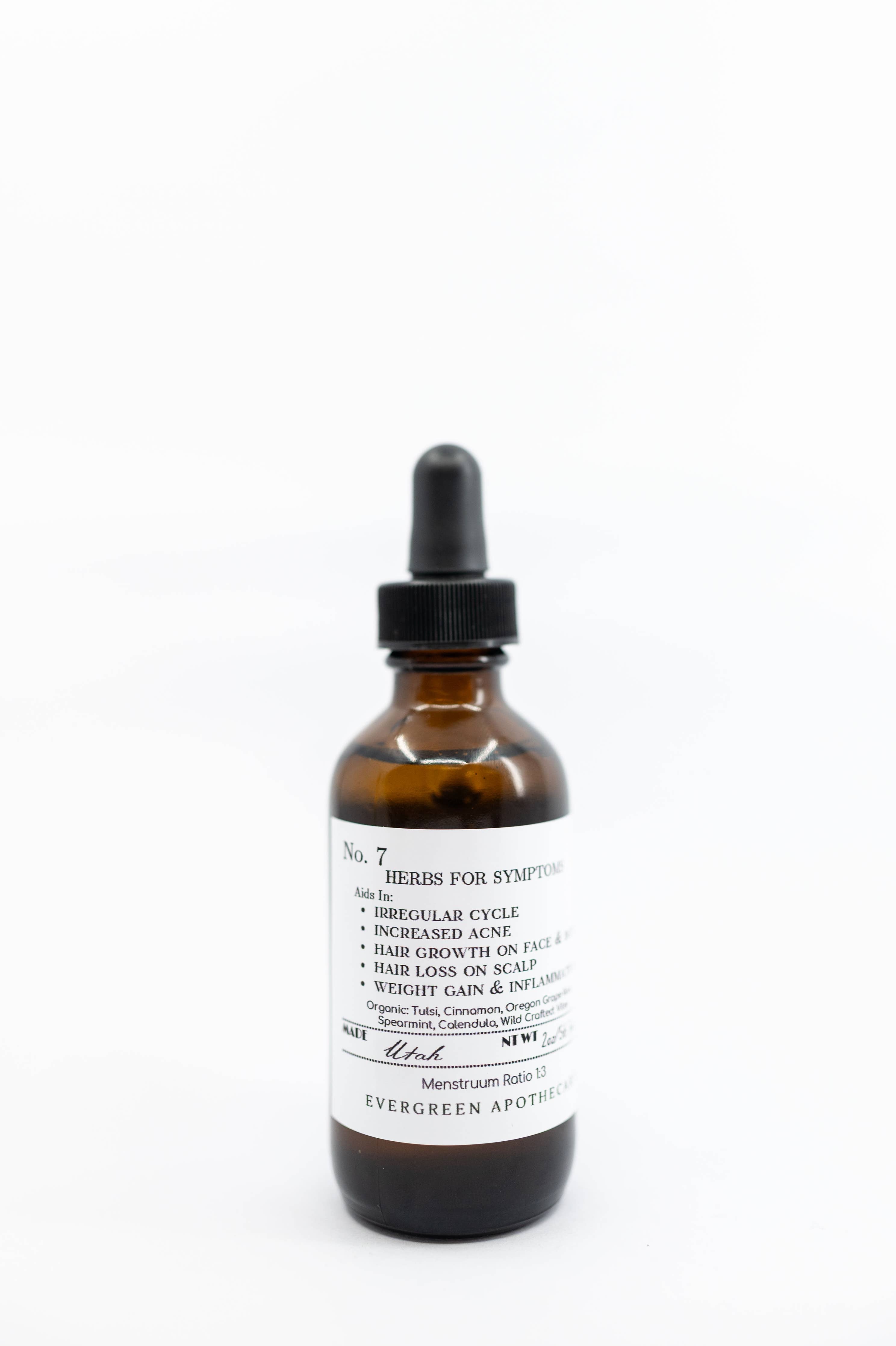 PCOS, No.7 Herbs for Symptoms, Tincture 