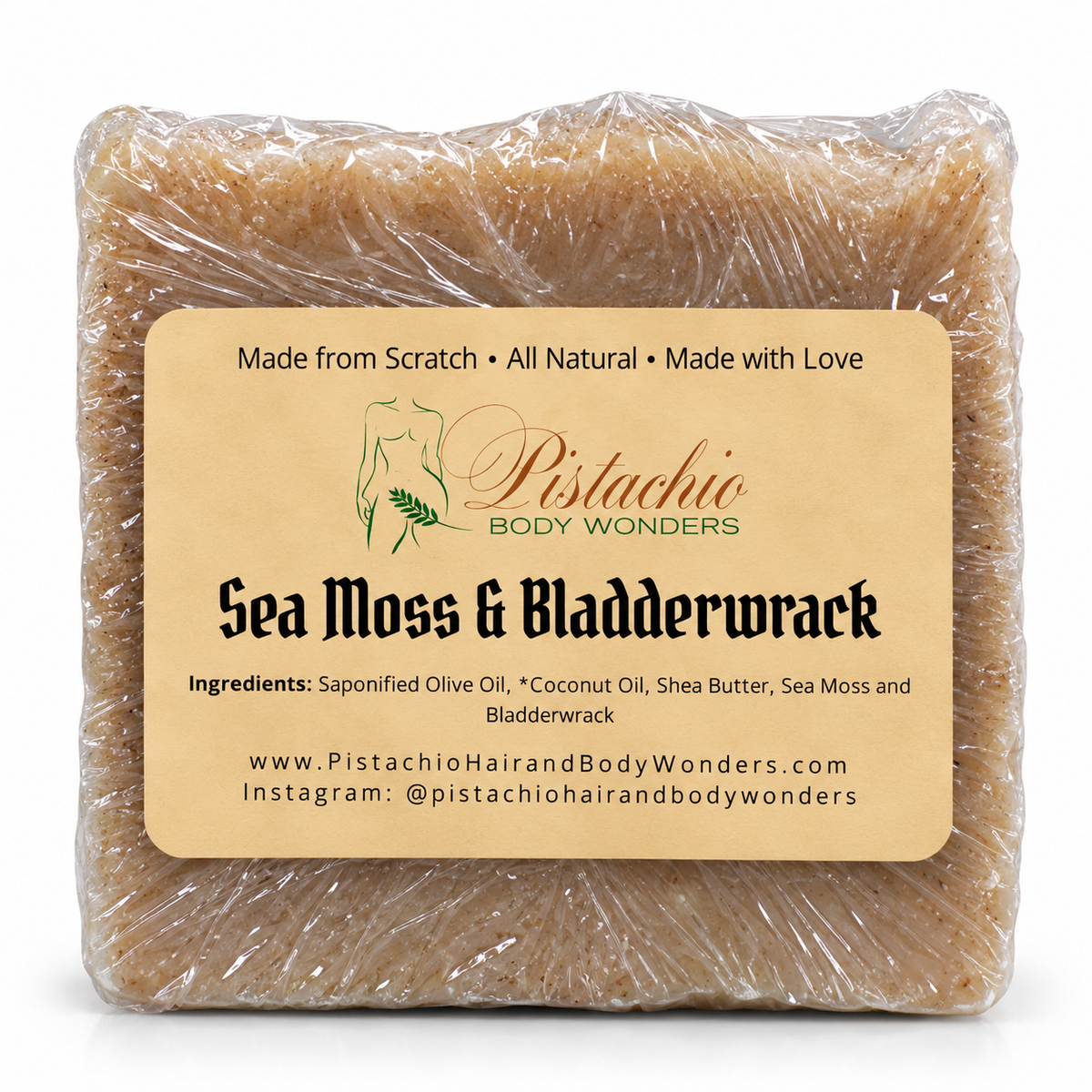 Sea Moss & Bladderwrack Soap Bar | Antibacterial | Hydrating | Anti-inflammatory | Psoriasis | Eczema