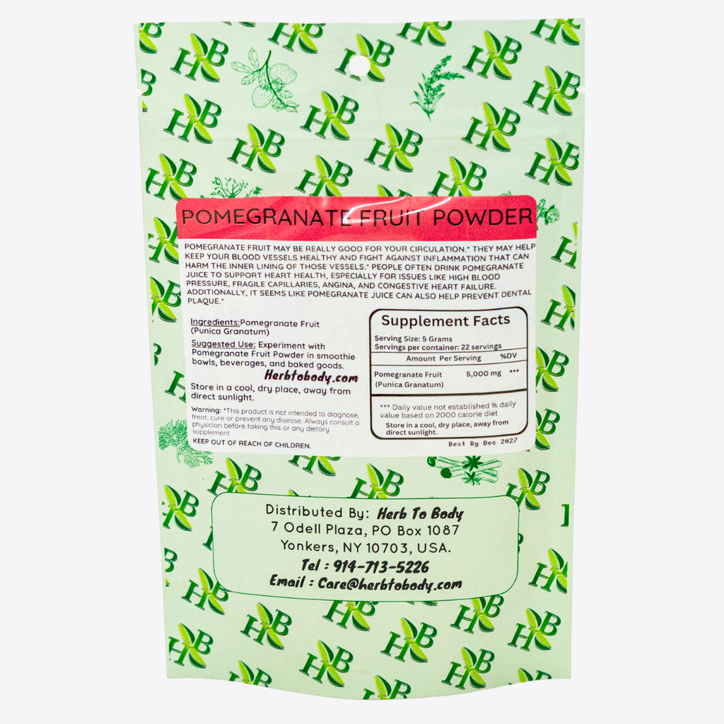 Pomegranate Fruit Powder (Natural Detox & Cleanse Support)