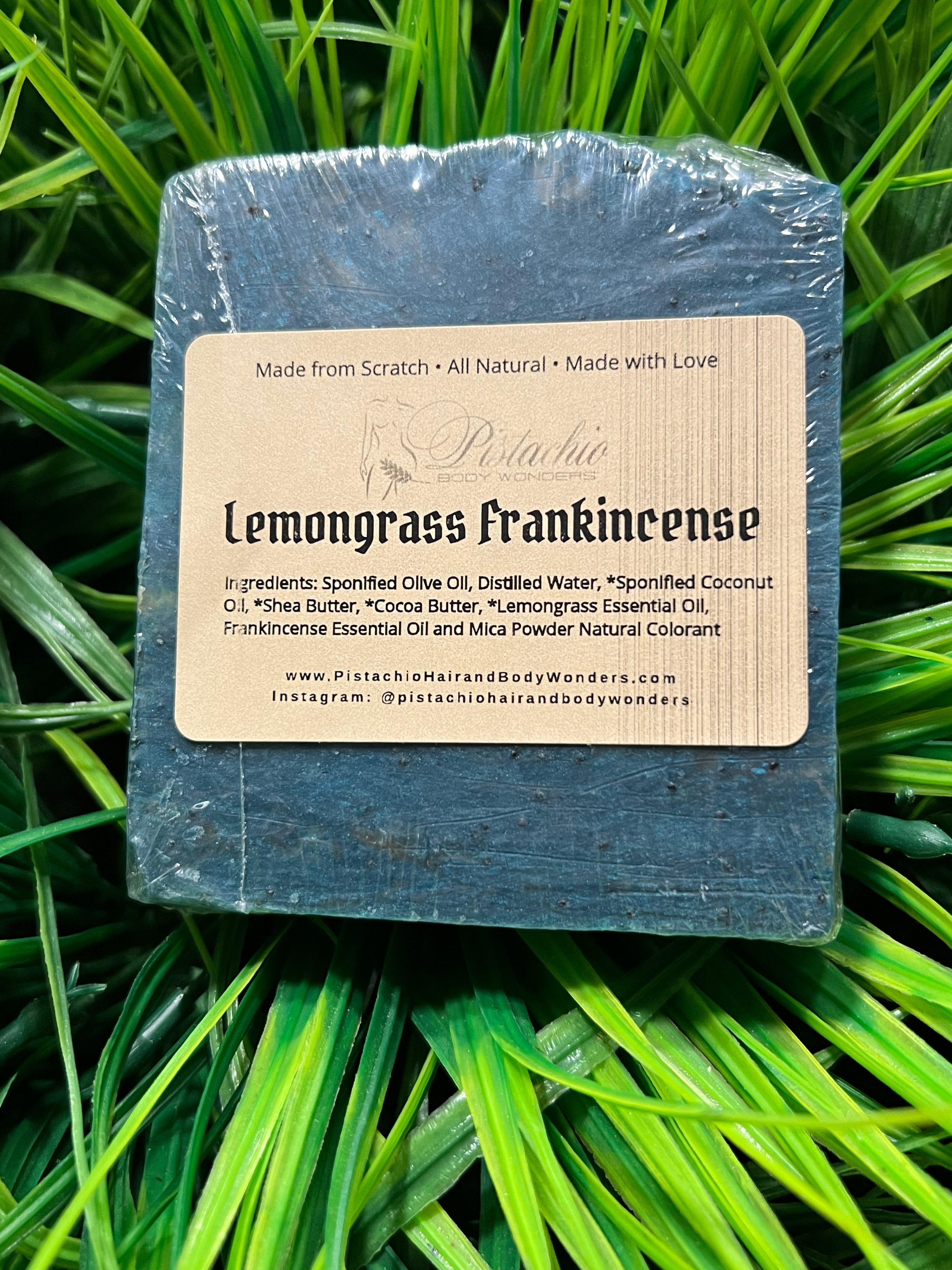 Lemongrass Frankincense Soap Bar | Anti-bacterial | Dry Skin | Acne