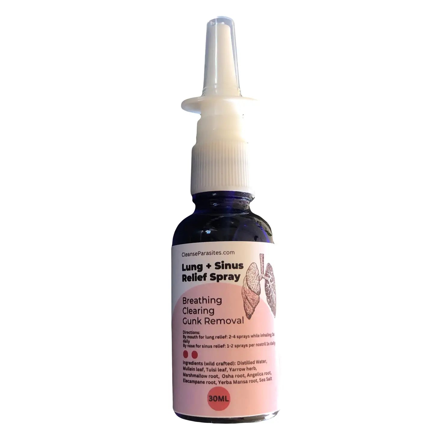 Lung Sinus Detox Cleanse - Herbal Spray