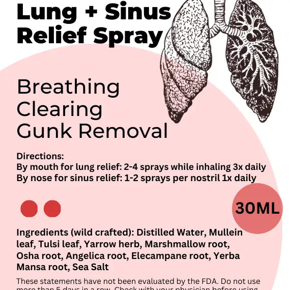 Lung Sinus Detox Cleanse - Herbal Spray