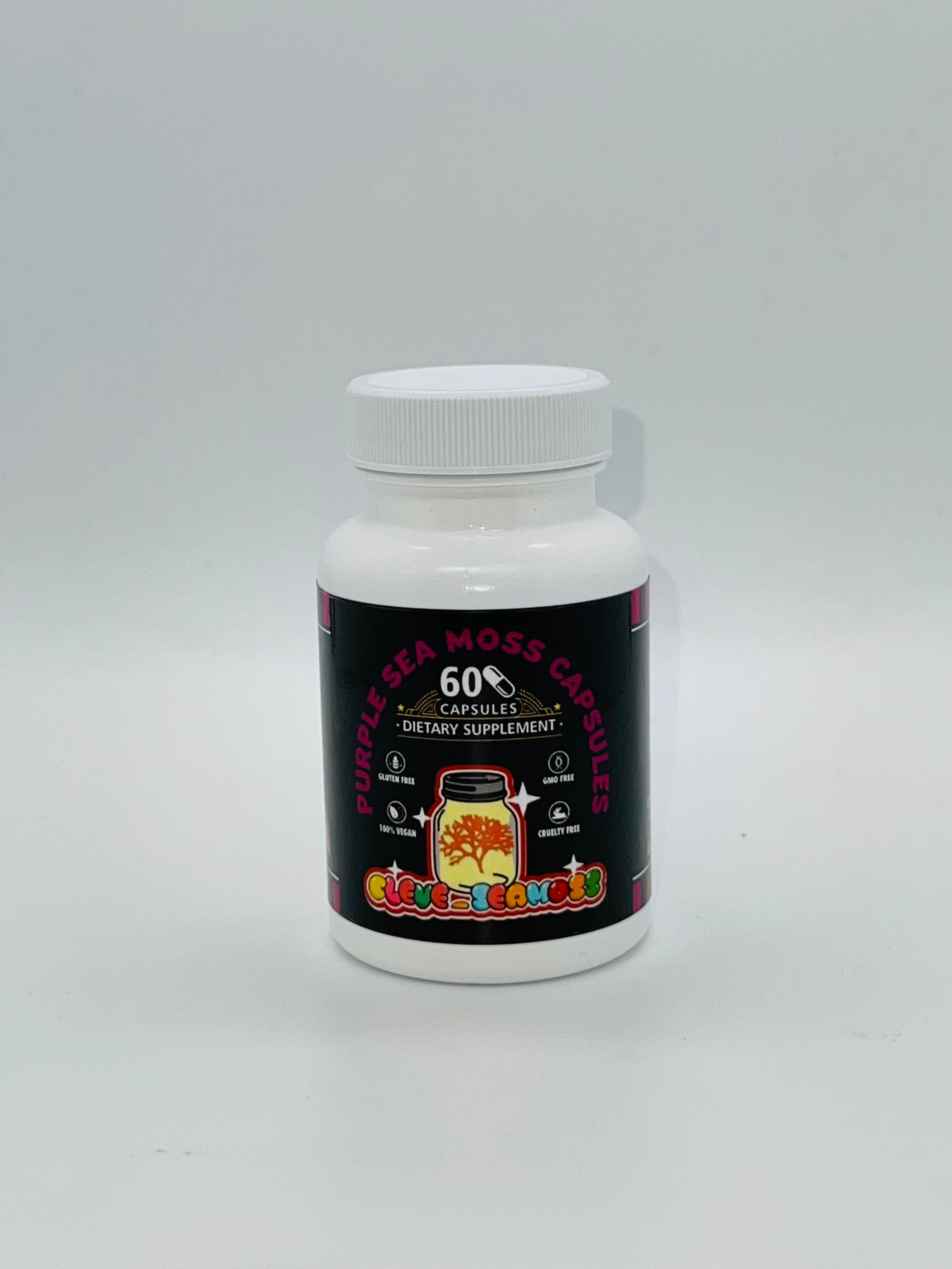 Purple Sea Moss Capsules | 30 Day Supply